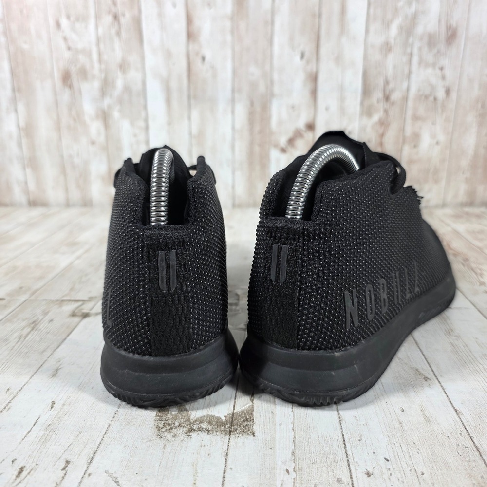 NOBULL High-Top Trainer Black Heather SuperFabric Womens 6.5 Mens 5 Sneakers - Picture 3 of 8